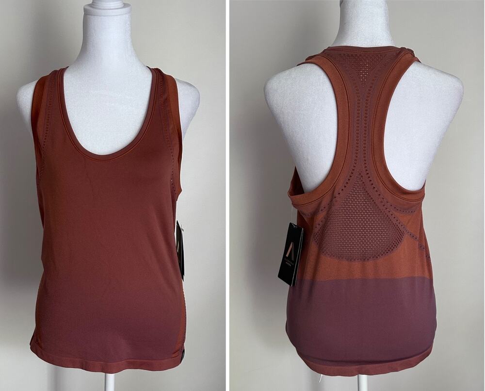 NWT Athleta Allyson Felix Legend Shine Tank, Seamless, Copper & Mauve, Large